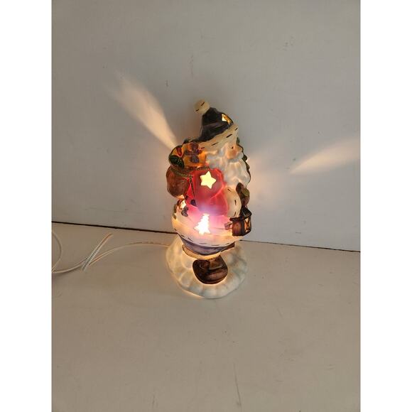 Santa Night Light 8" Porcelain Christmas Decorating EUC - Picture 4 of 6